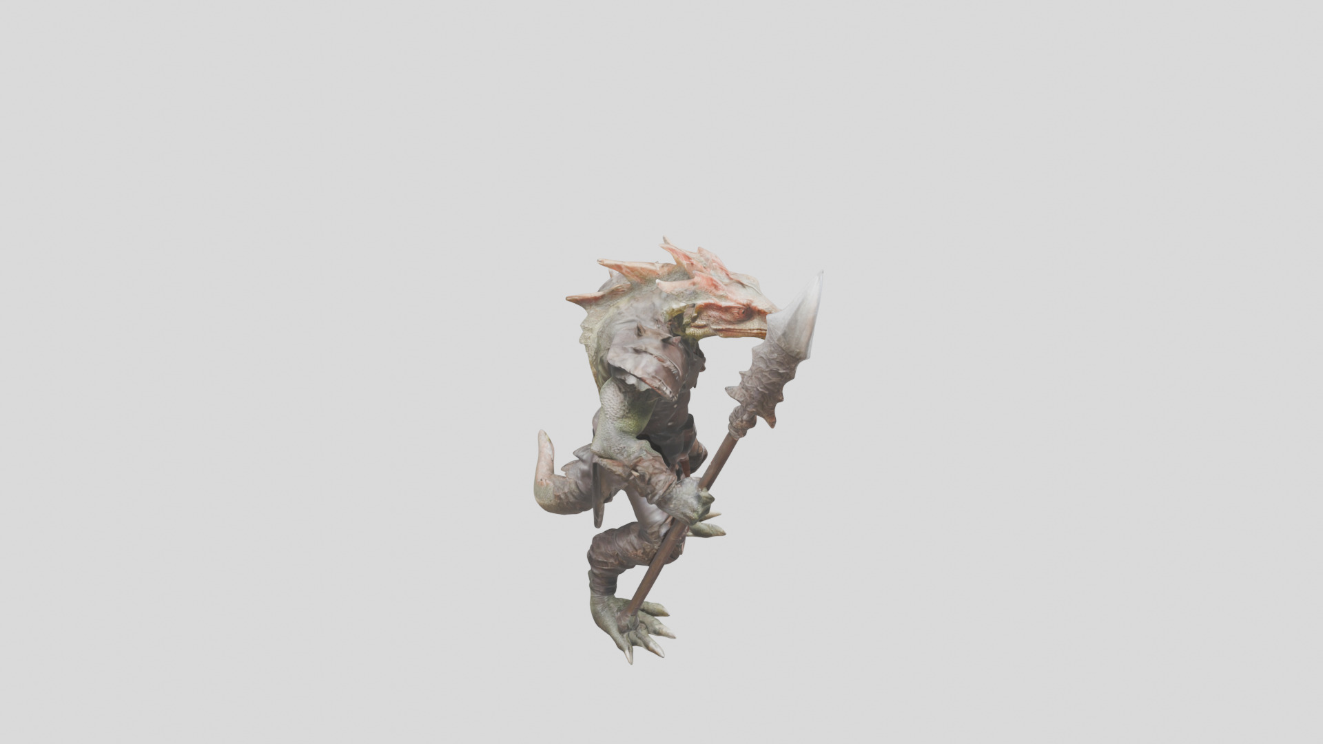 Lizard Fantasy Character 3D model_11