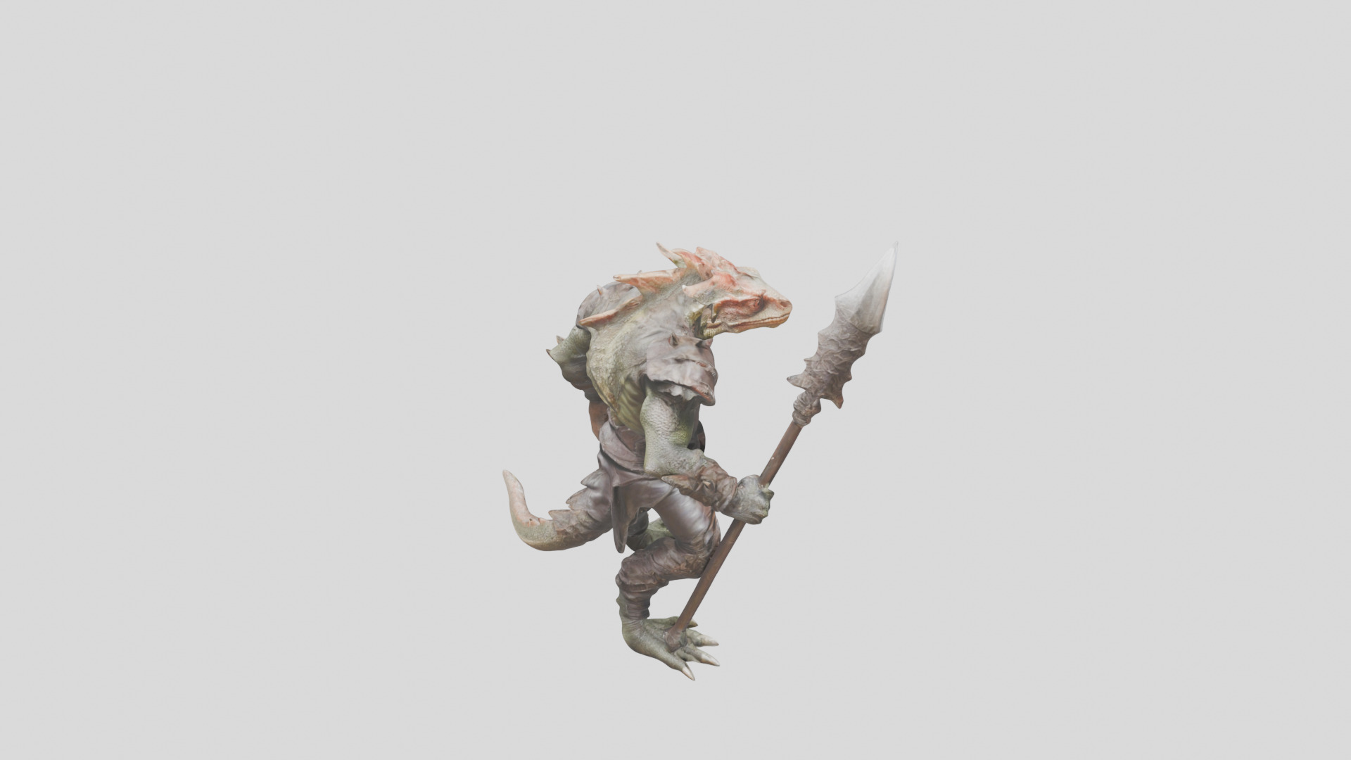 Lizard Fantasy Character 3D model_12