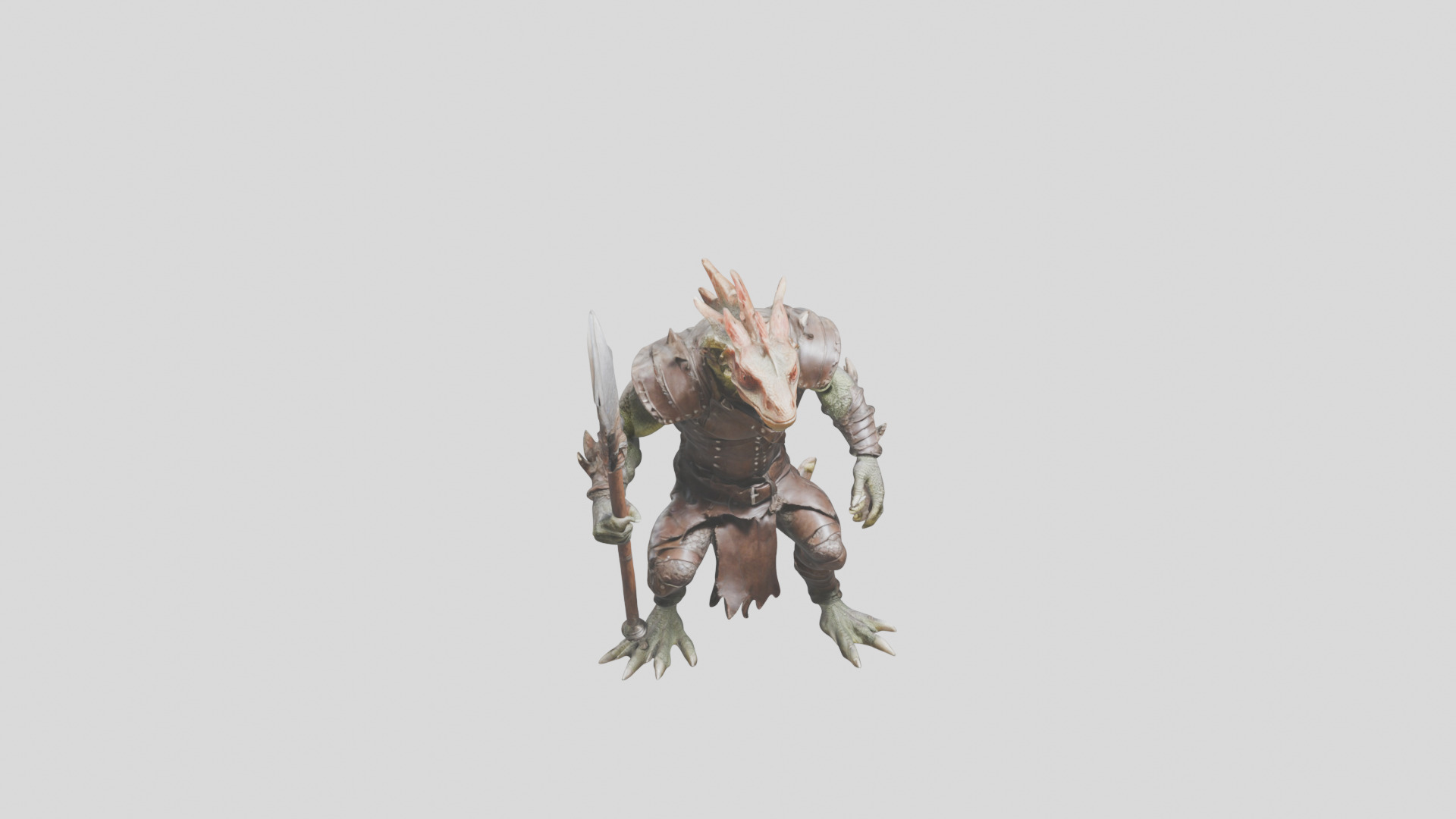 Lizard Fantasy Character 3D model_8