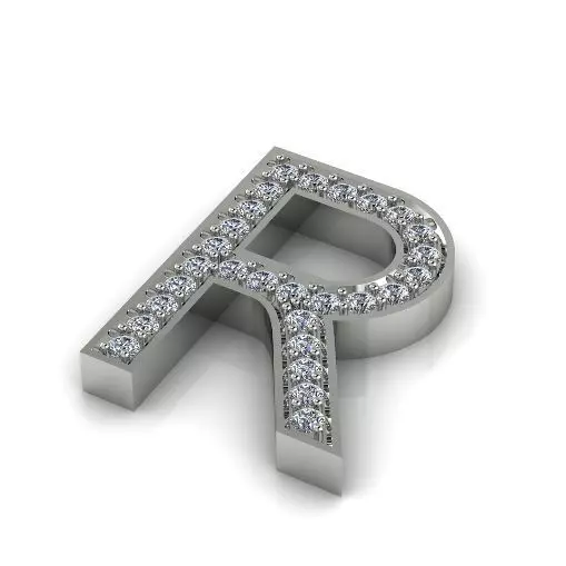 Letter R N012880 3D print model