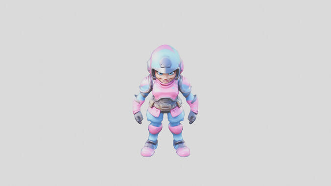 Stylized Fortnite Character 3D Model Low-poly 3D model