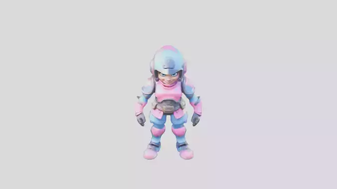 Stylized Fortnite Character 3D Model