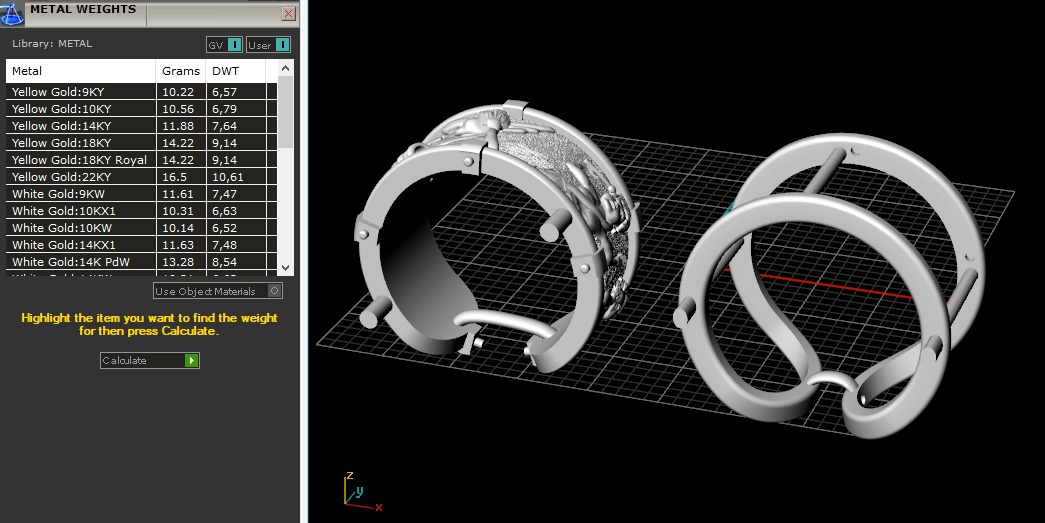 Ring with angels N012875 3D print model_9