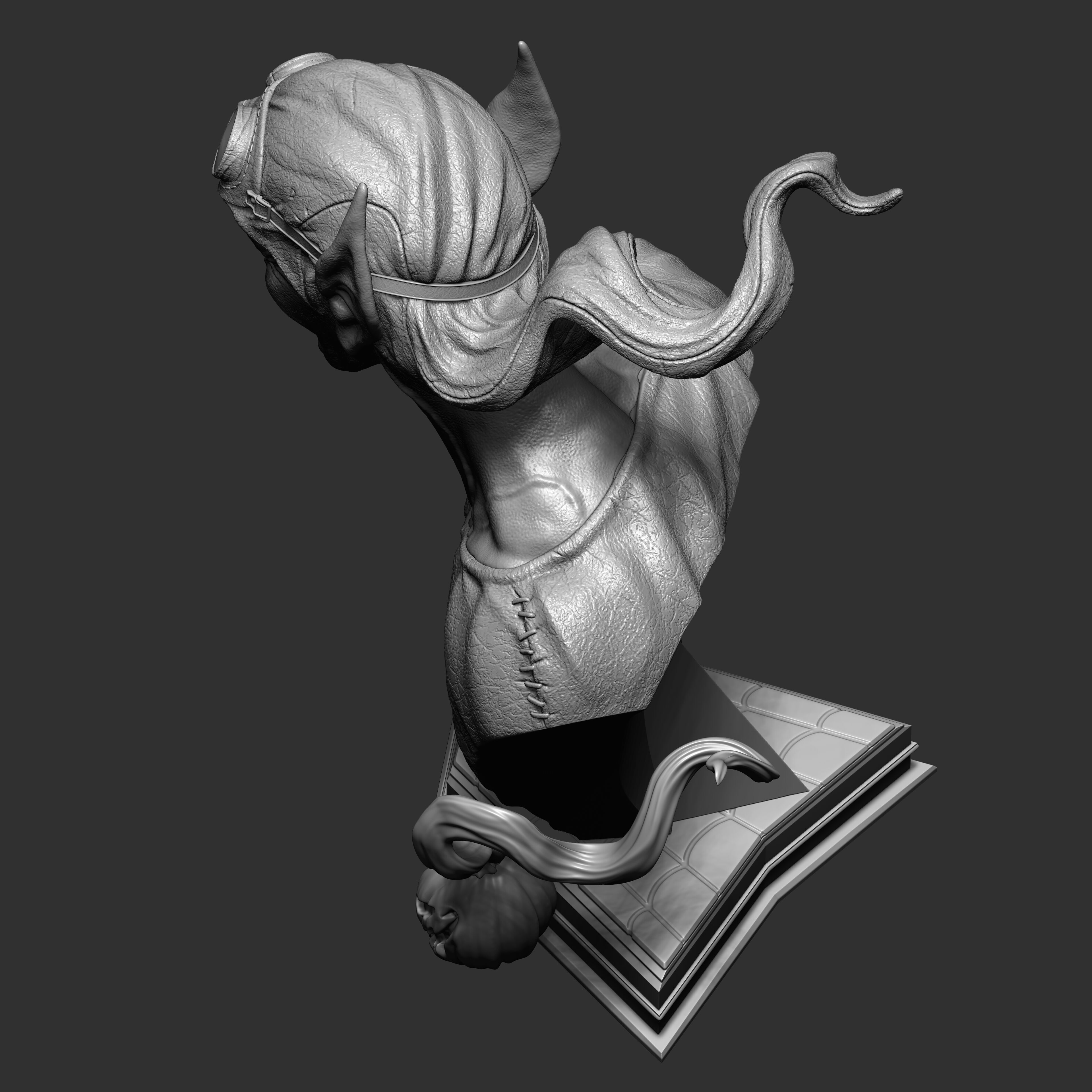 Green Goblin - Spider-Man Premium Bust Line 3D print model_14