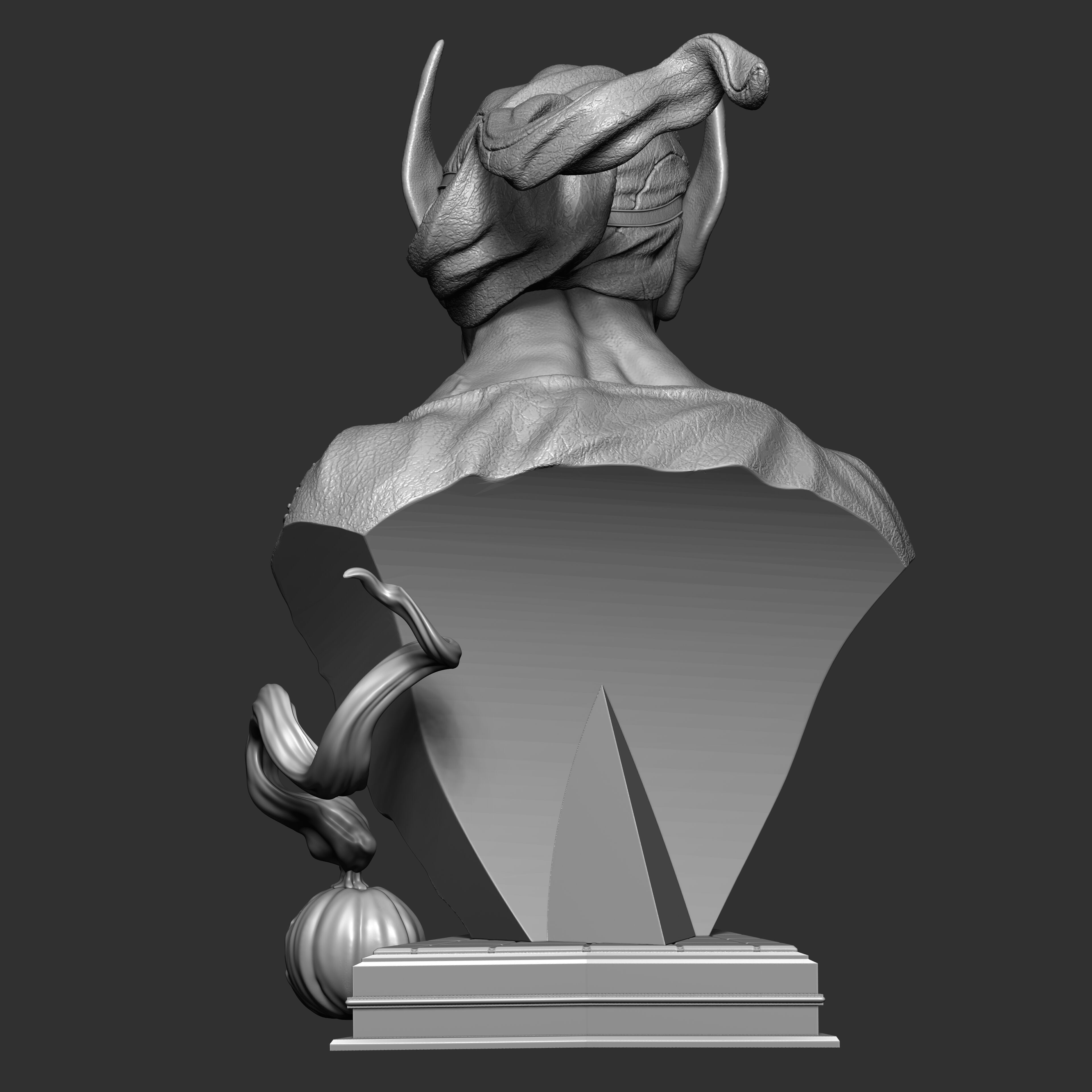Green Goblin - Spider-Man Premium Bust Line 3D print model_9