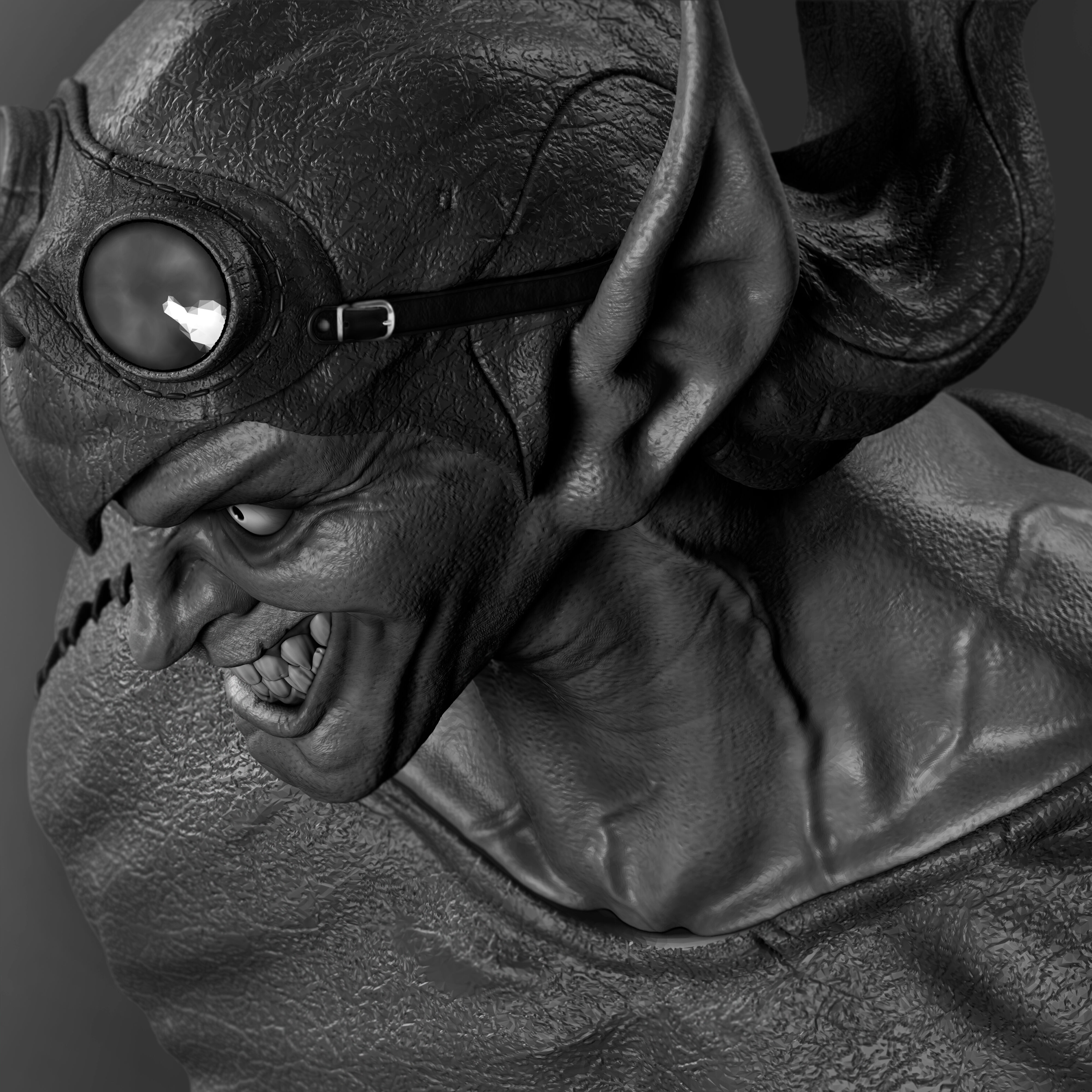 Green Goblin - Spider-Man Premium Bust Line 3D print model_5