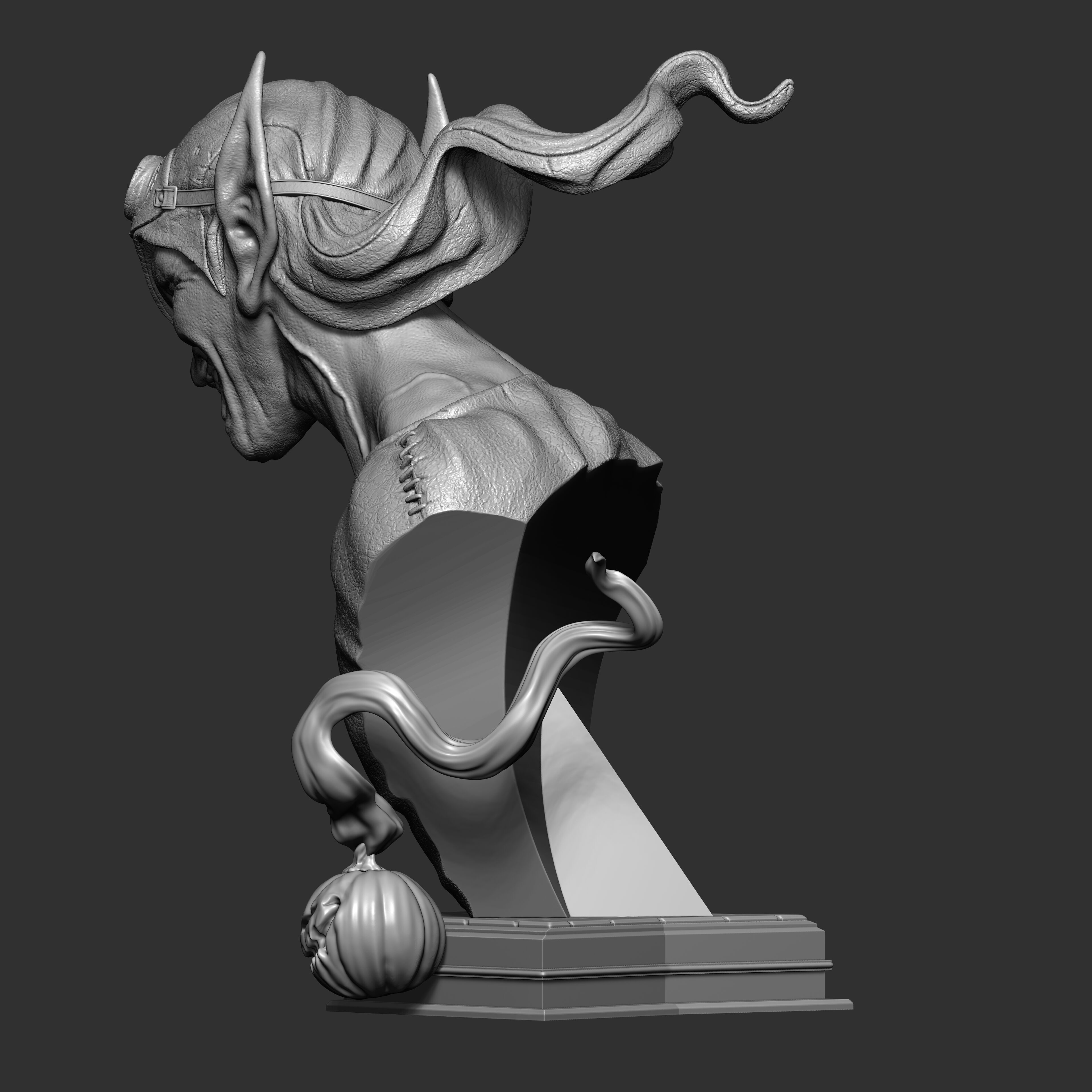 Green Goblin - Spider-Man Premium Bust Line 3D print model_10