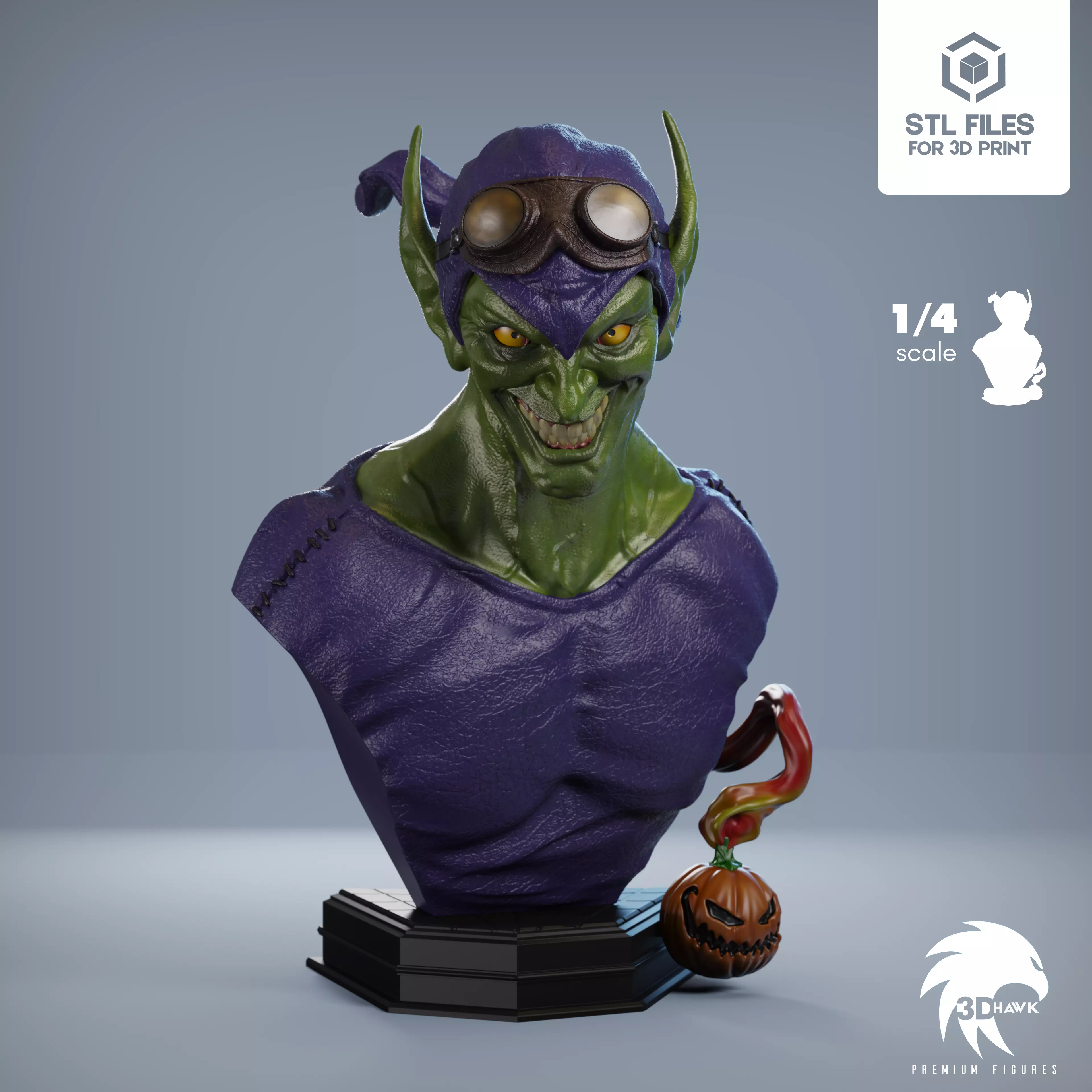 Green Goblin - Spider-Man Premium Bust Line 3D print model_0