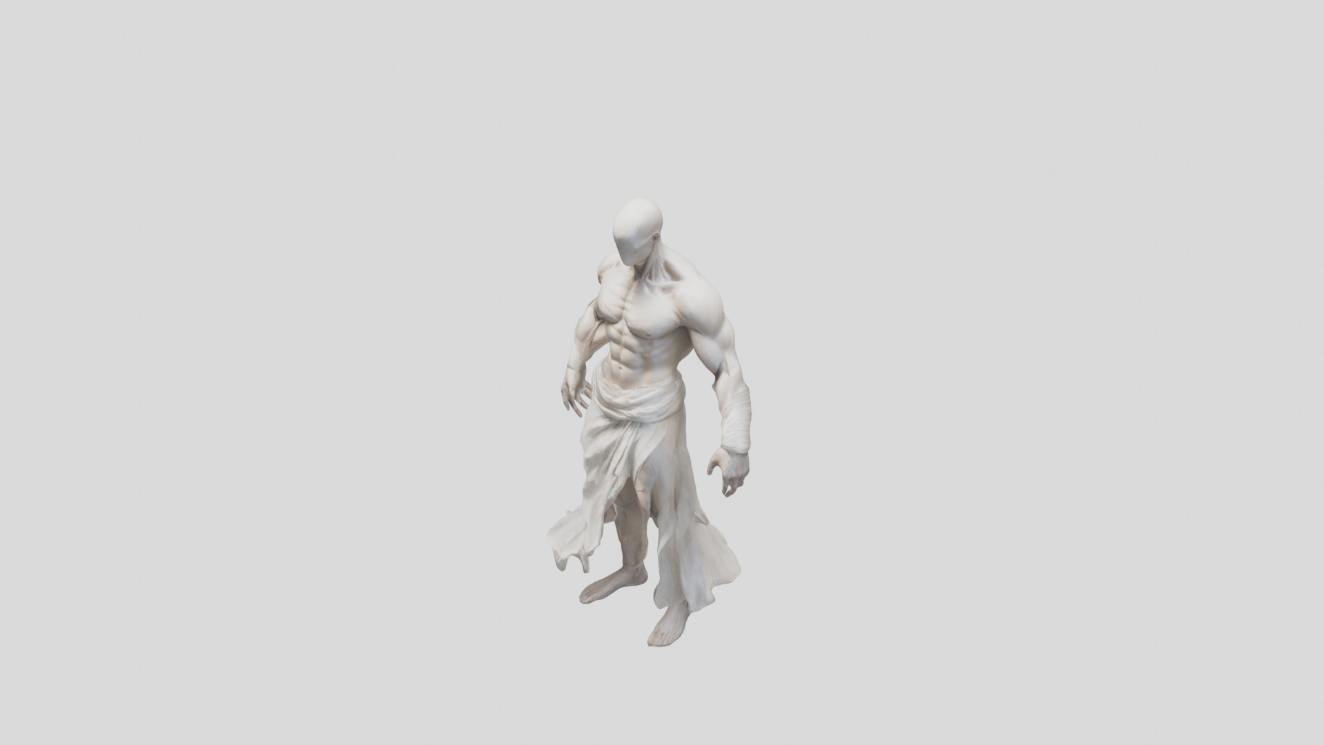 Creepy Headless Humanoid Model 3D model_5