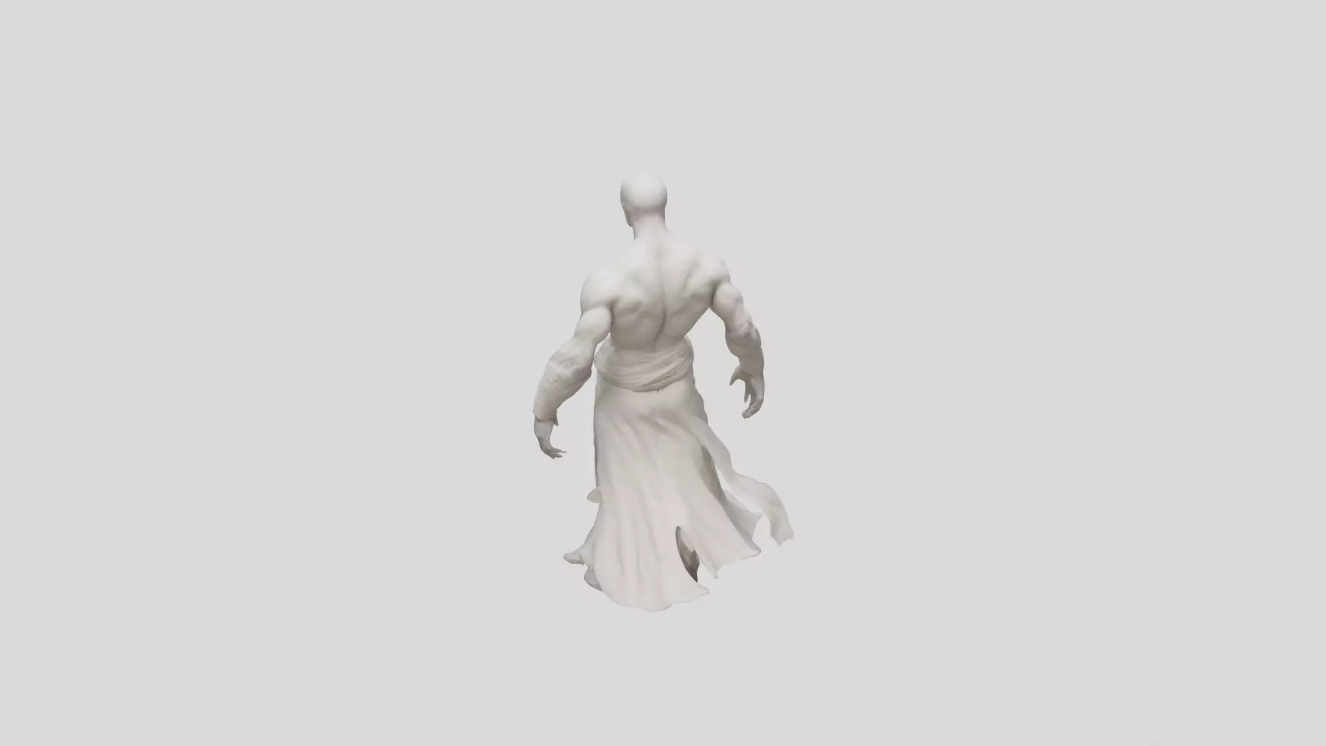 Creepy Headless Humanoid Model 3D model_0