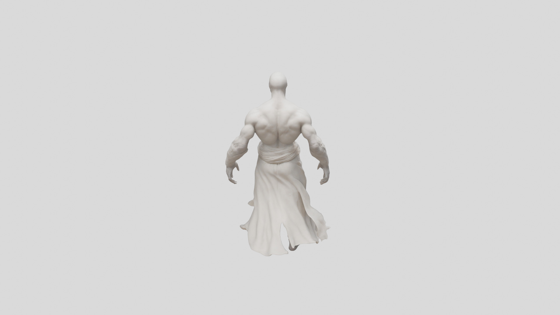 Creepy Headless Humanoid Model 3D model_14