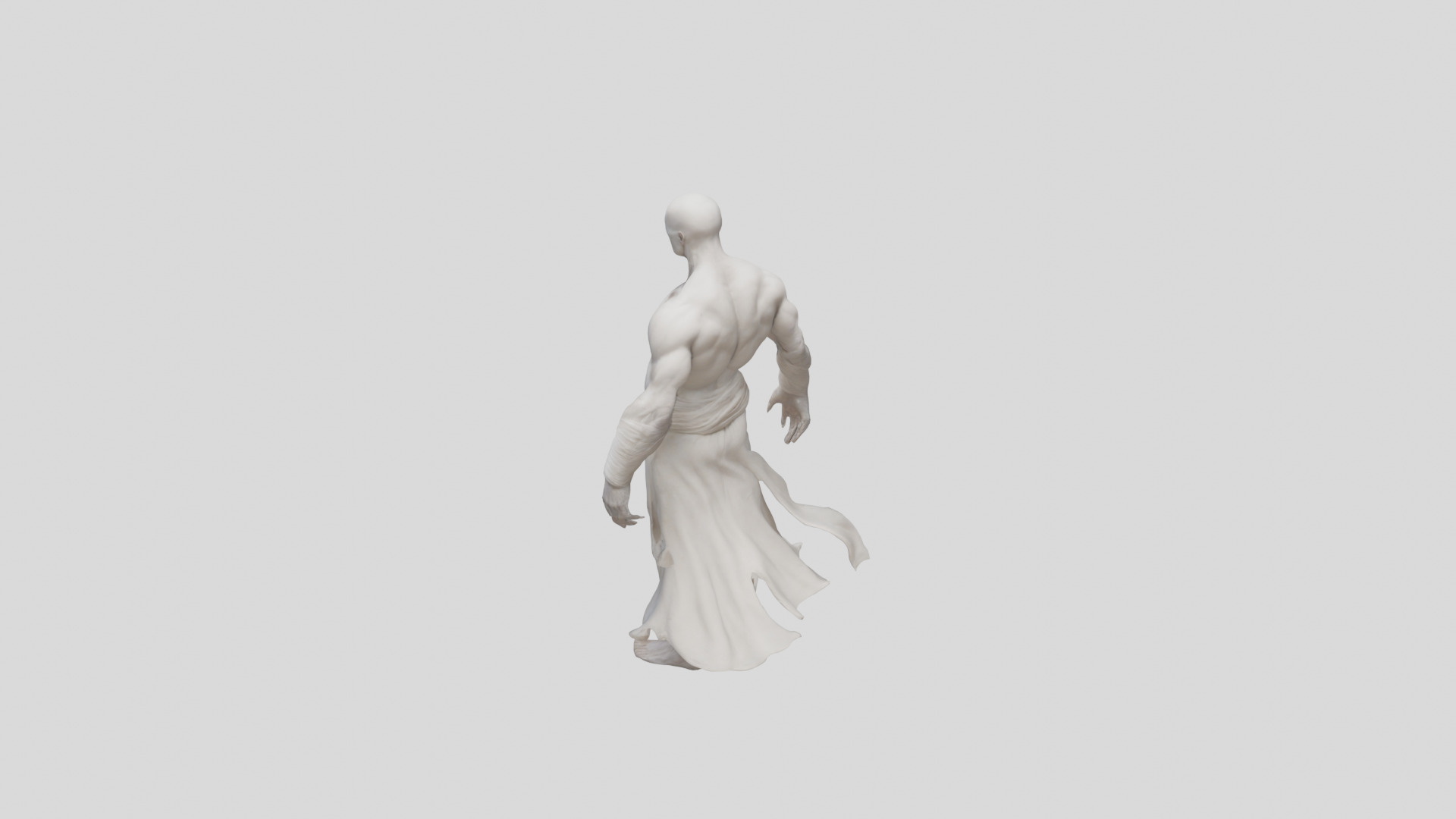 Creepy Headless Humanoid Model 3D model_1