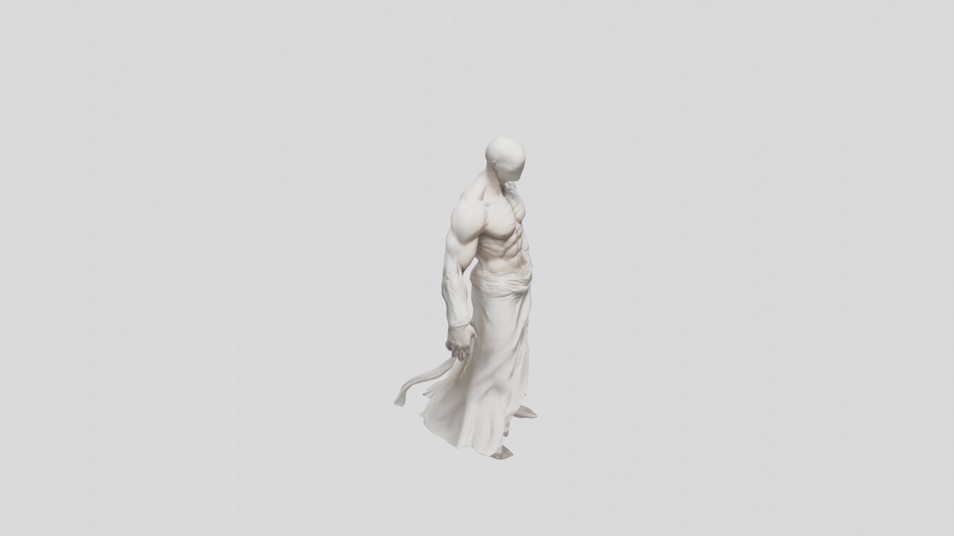 Creepy Headless Humanoid Model 3D model_9