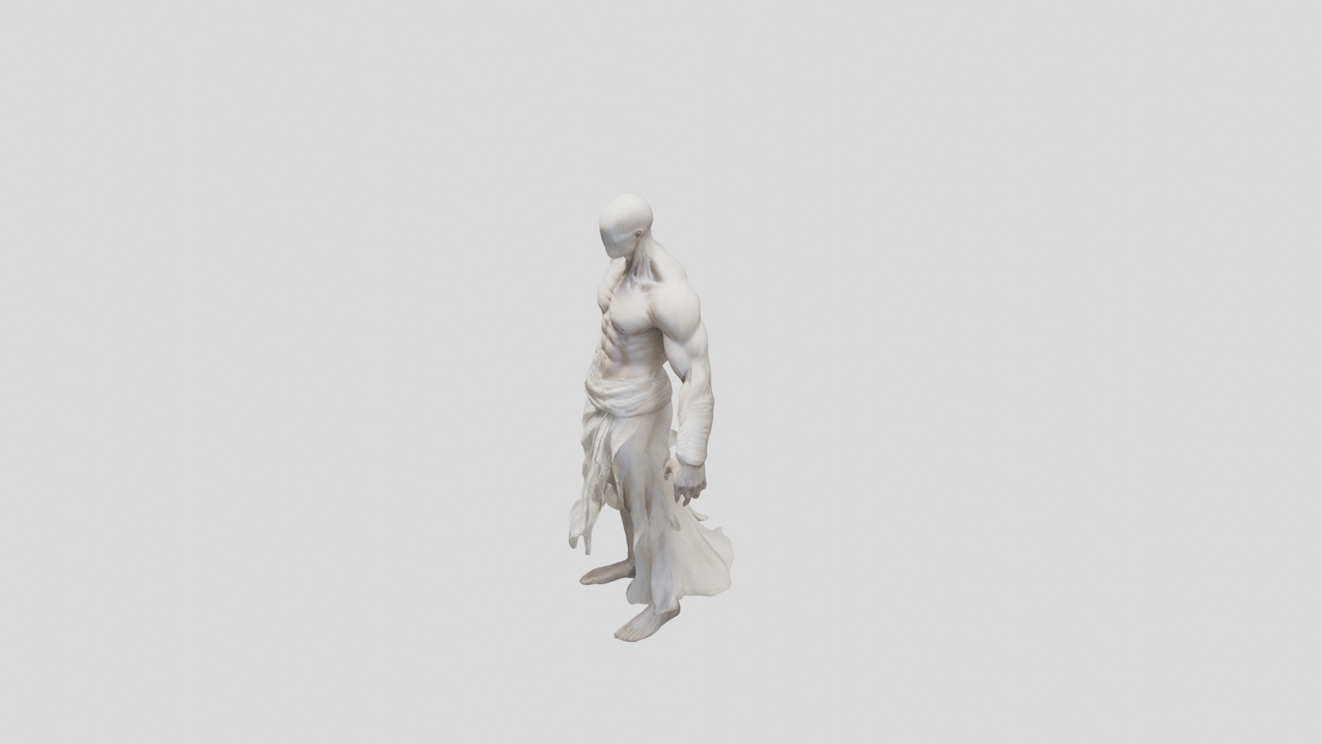 Creepy Headless Humanoid Model 3D model_4