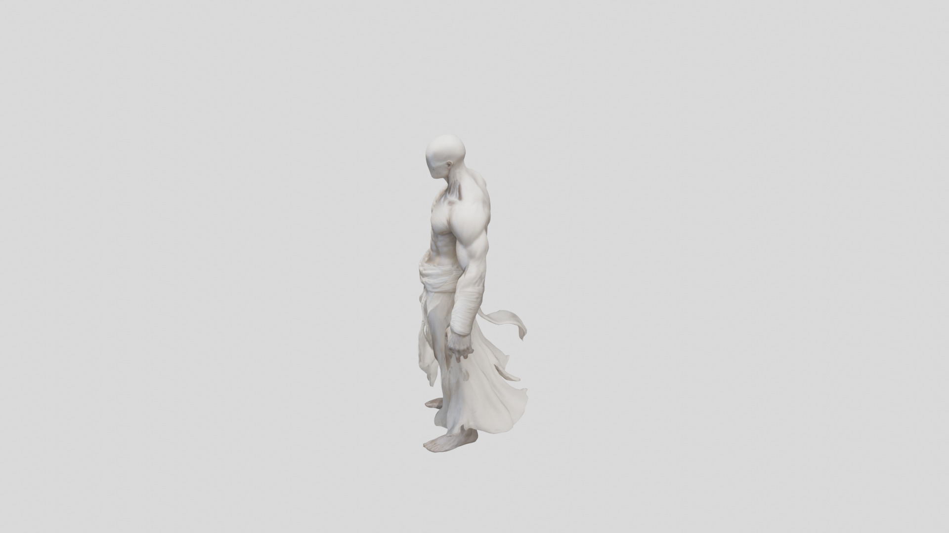 Creepy Headless Humanoid Model 3D model_3