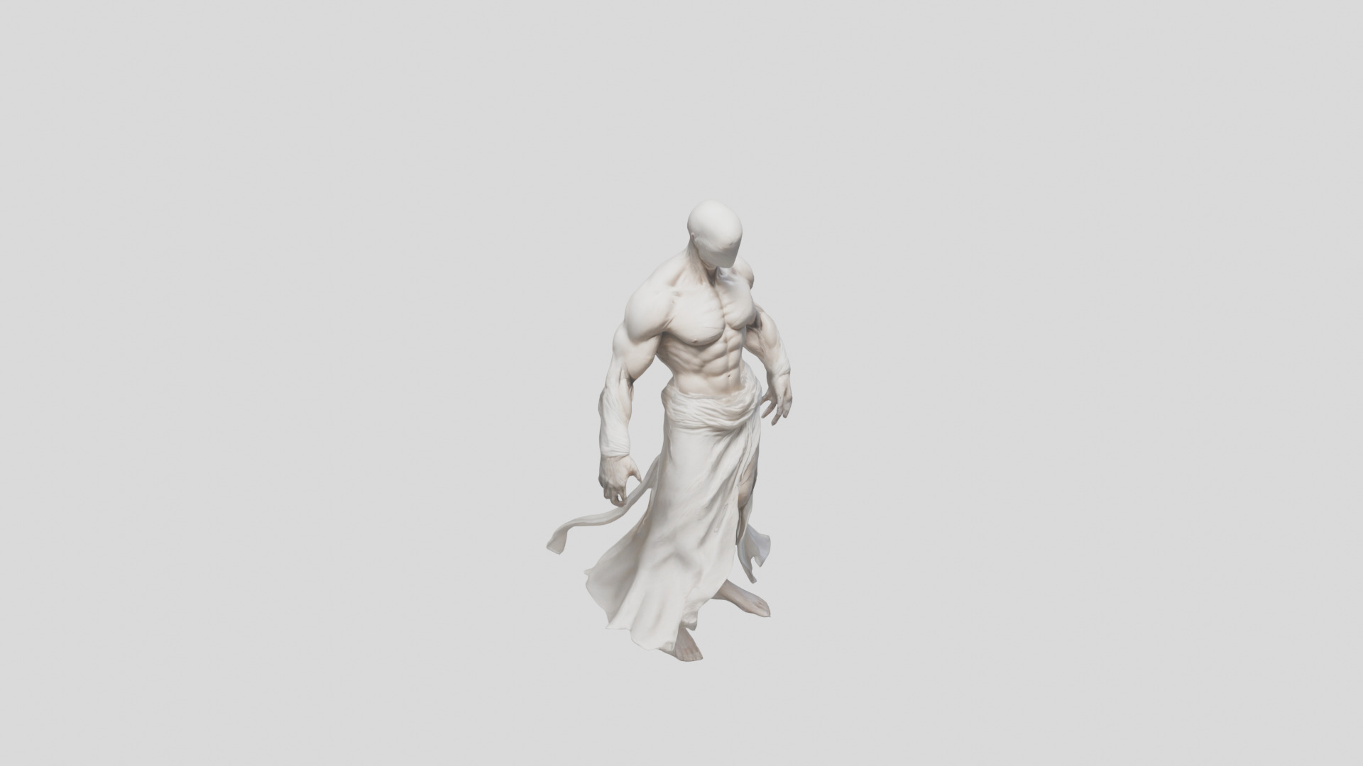 Creepy Headless Humanoid Model 3D model_8