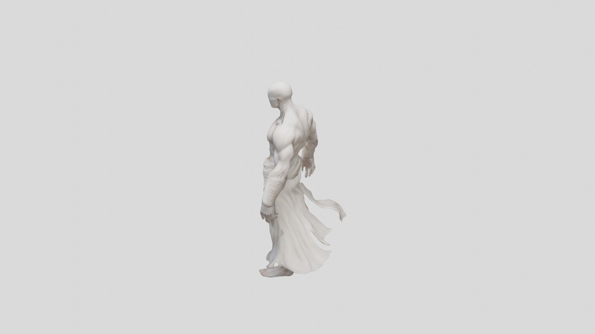 Creepy Headless Humanoid Model 3D model_2