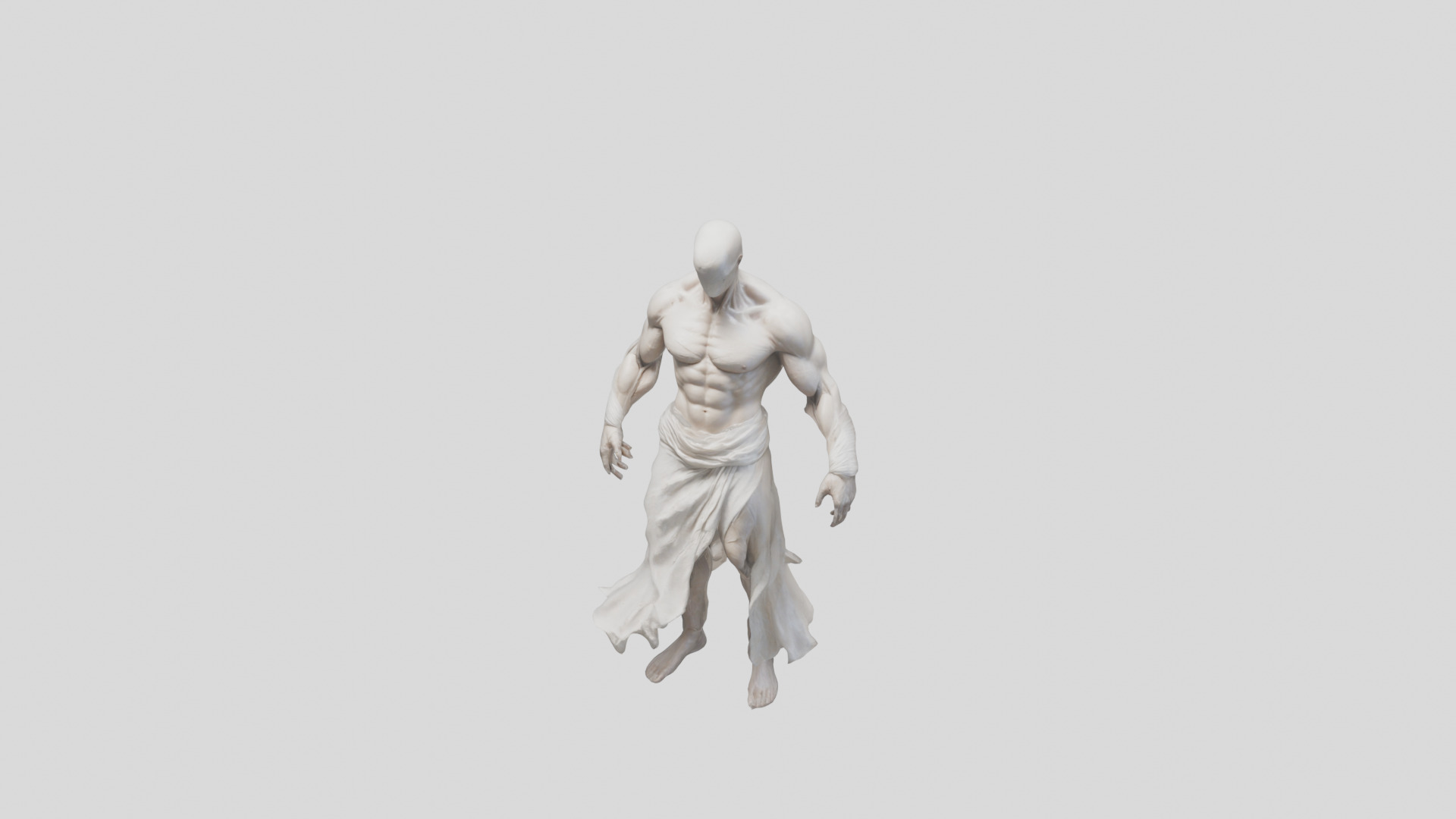 Creepy Headless Humanoid Model 3D model_6