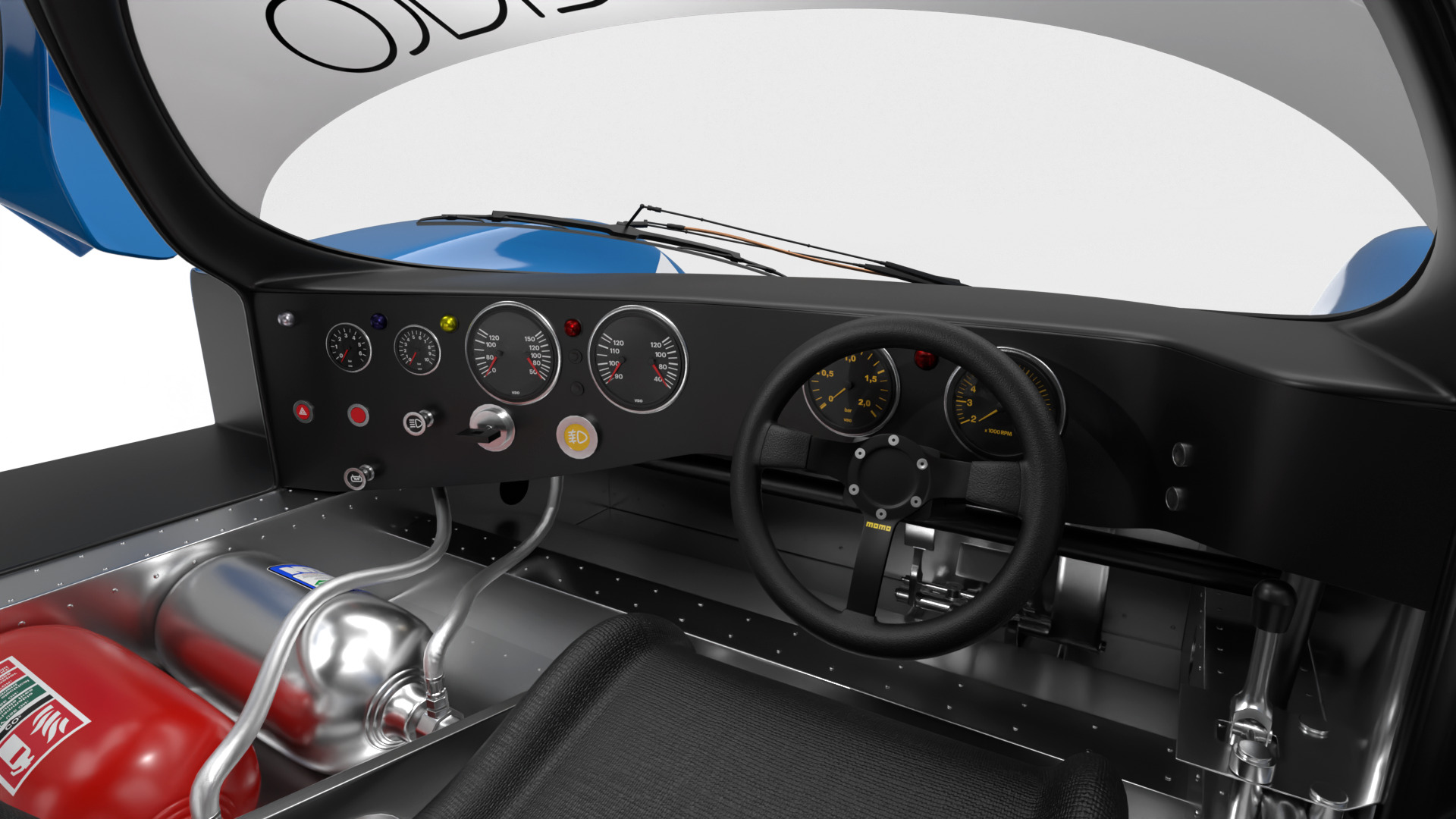 Porsche 956 Group C 1982 Kenwood Kremer Racing HQ 3d model  3D model_21