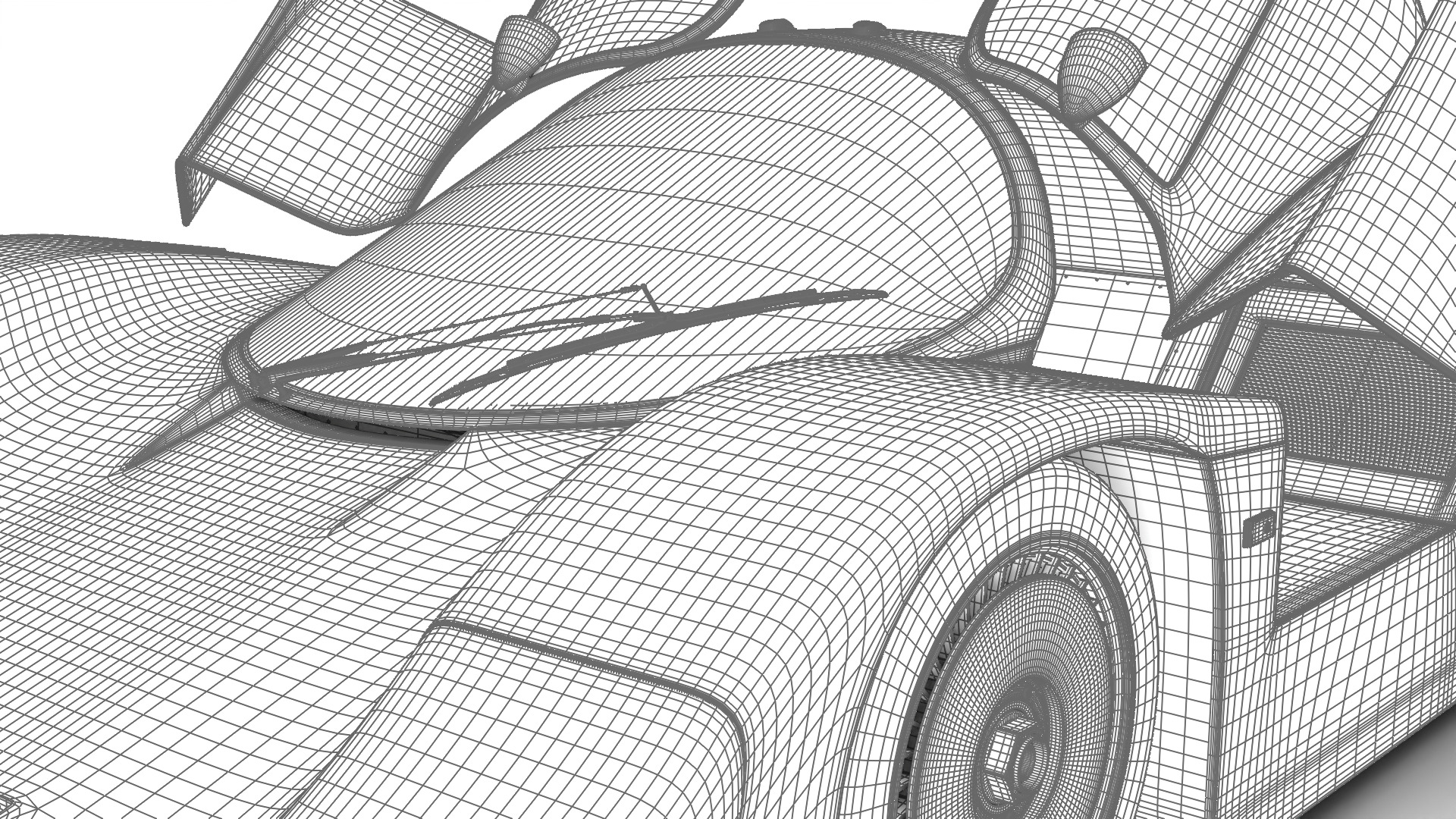 Porsche 956 Group C 1982 Kenwood Kremer Racing HQ 3d model  3D model_43