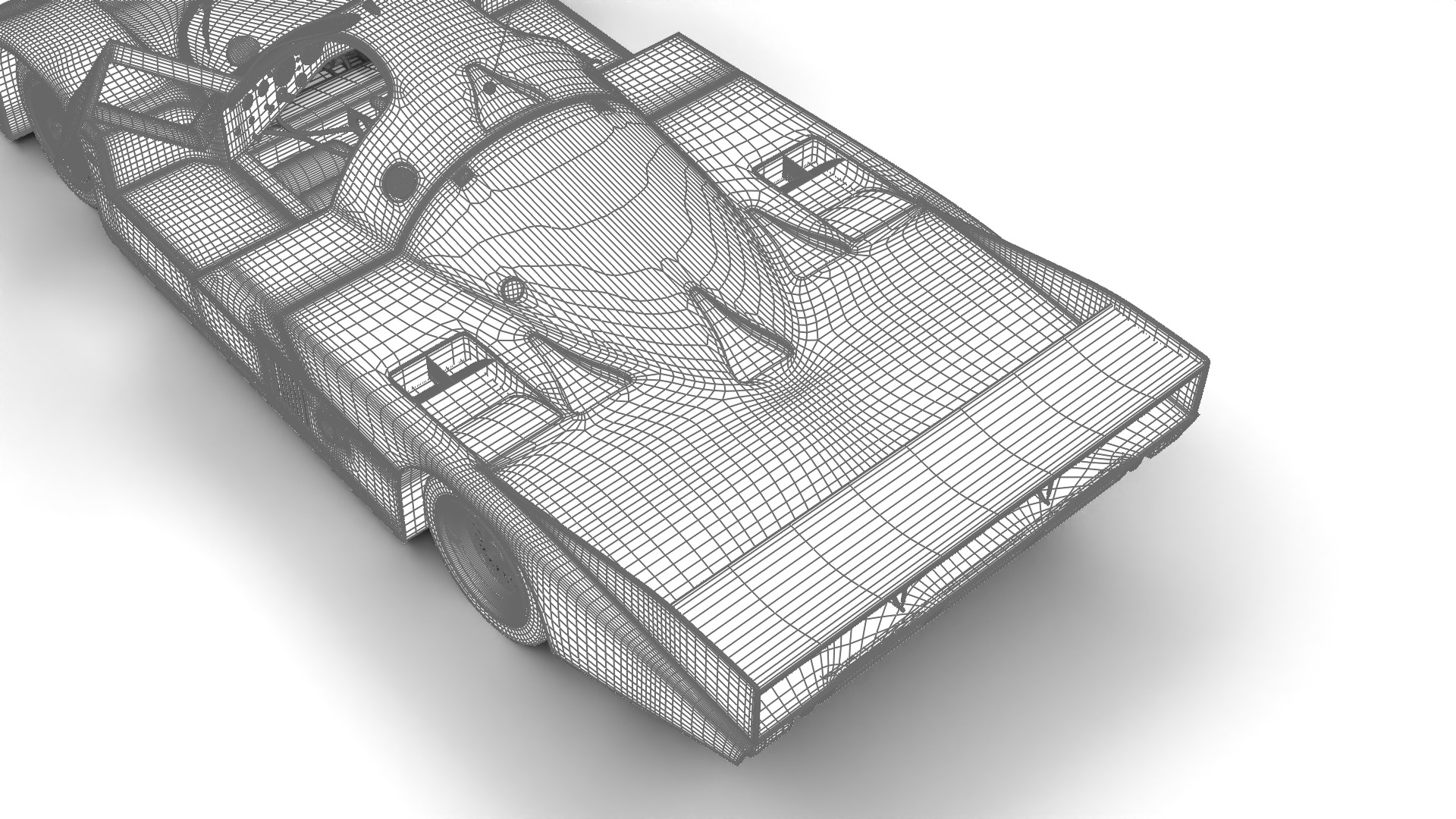 Porsche 956 Group C 1982 Kenwood Kremer Racing HQ 3d model  3D model_36