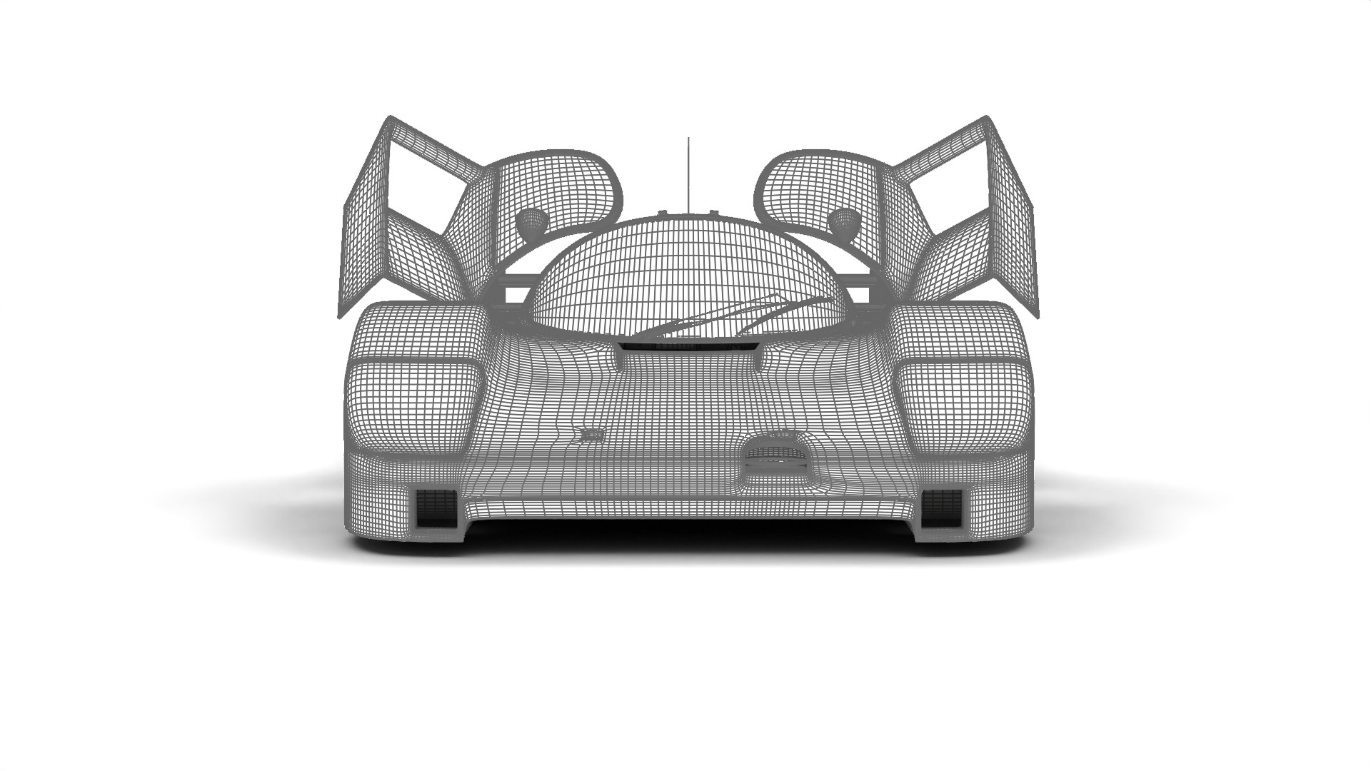 Porsche 956 Group C 1982 Kenwood Kremer Racing HQ 3d model  3D model_39