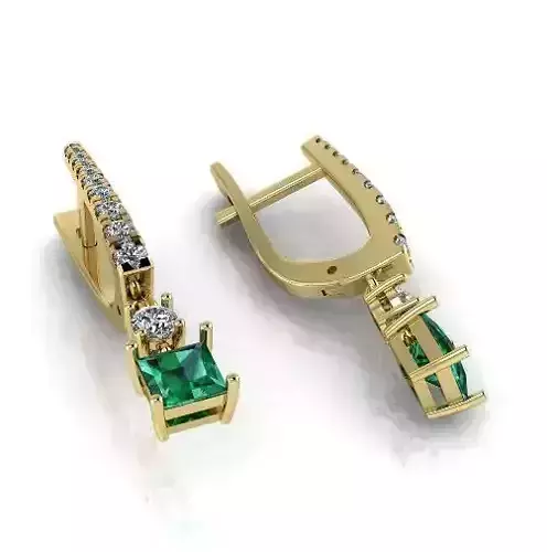 Earrings long in Graff style N012861
