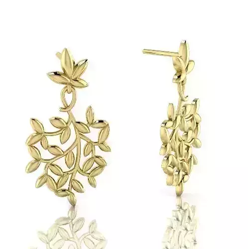 Leaf earrings N012860