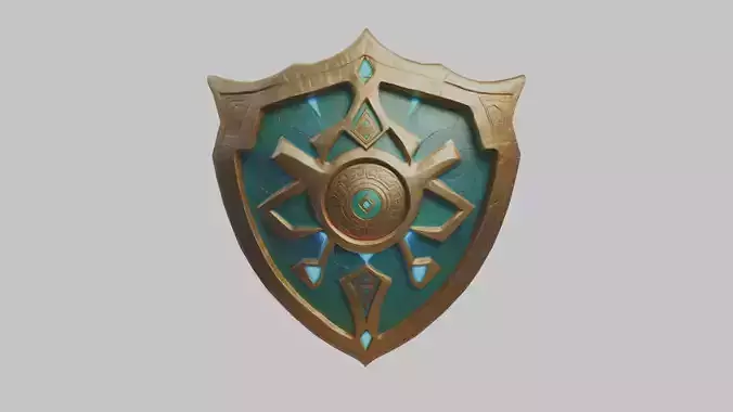 Stylized Medieval Fantasy Lowpoly Shield