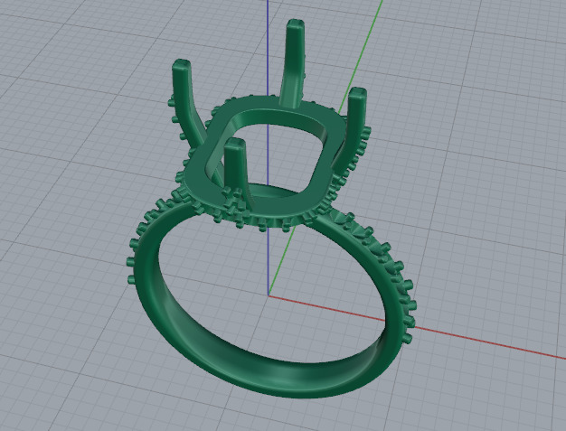 Ring N012856 3D print model_2