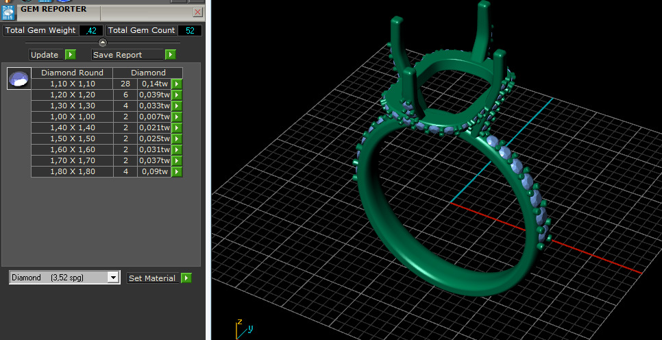 Ring N012856 3D print model_8
