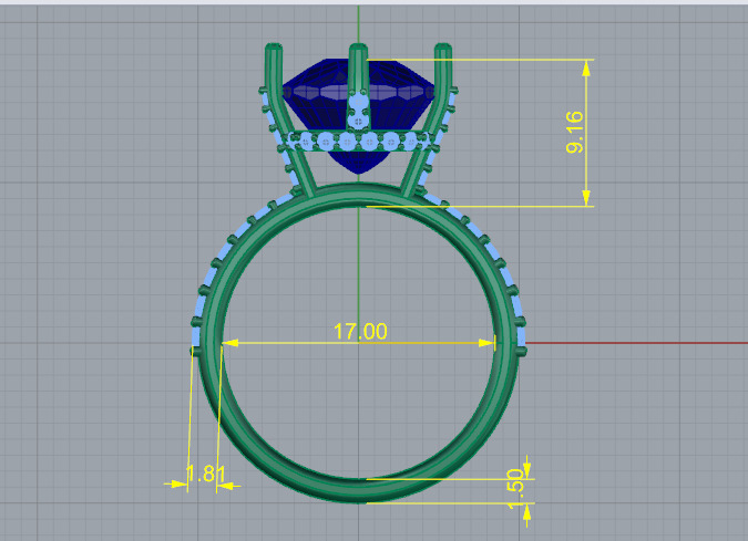 Ring N012856 3D print model_5