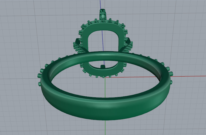 Ring N012856 3D print model_4