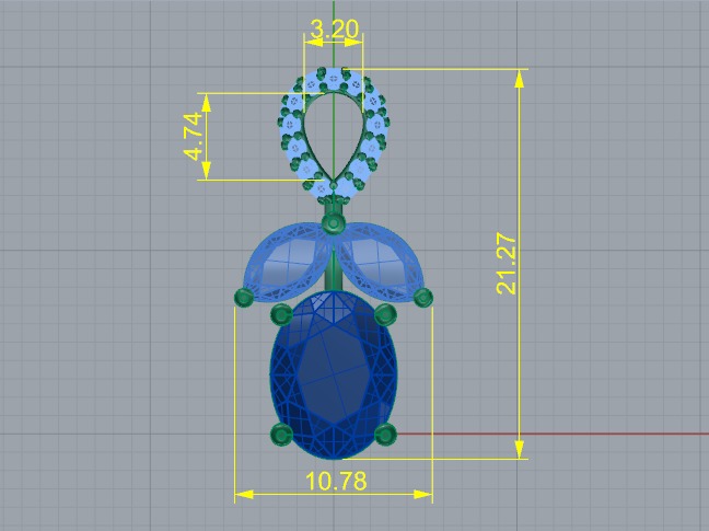 Pendant N012851 3D print model_5