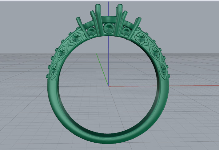 Ring N012844 3D print model_4
