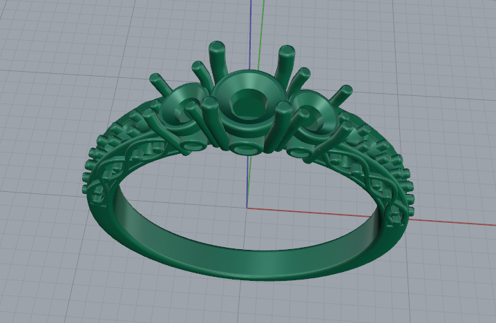 Ring N012844 3D print model_2
