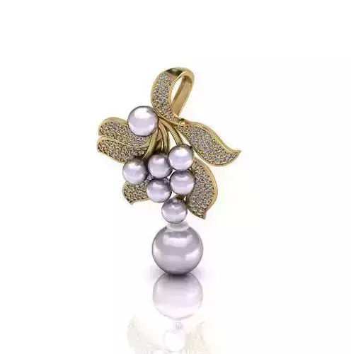 Pendant with pearl stone N012840