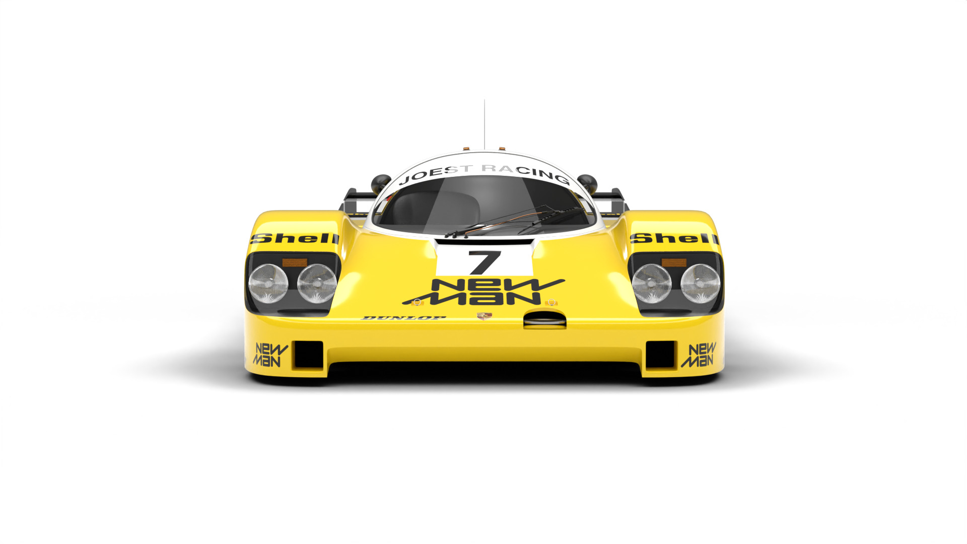 Porsche 956 Group C 1982 NewMan Joest Racing 3d model 3D model_12