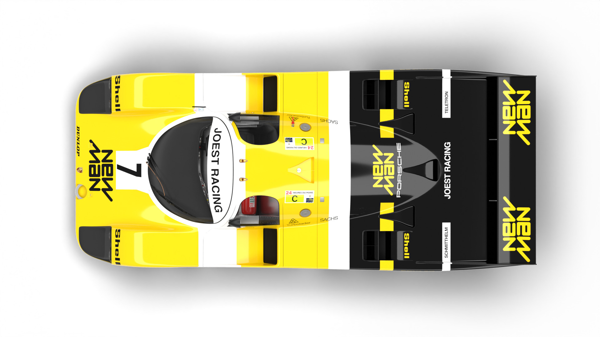 Porsche 956 Group C 1982 NewMan Joest Racing 3d model 3D model_13
