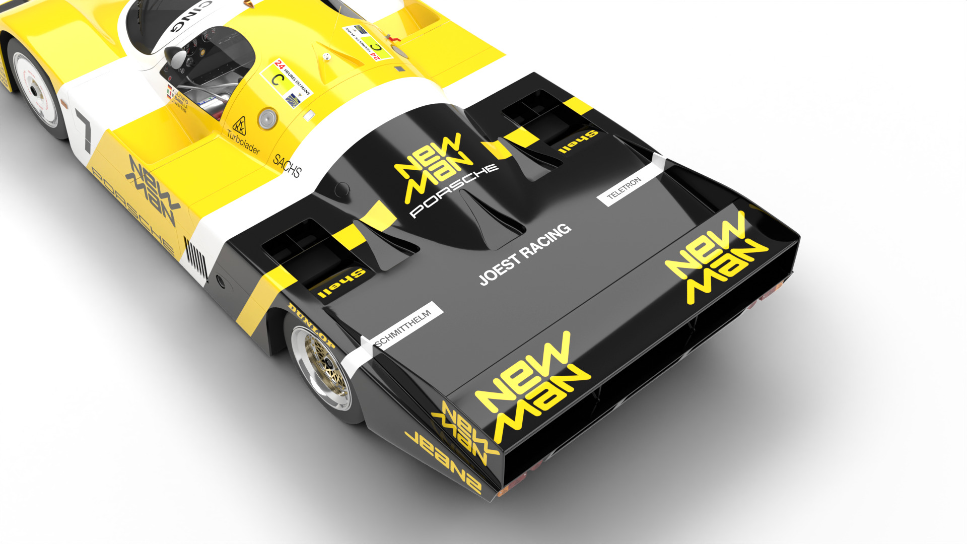 Porsche 956 Group C 1982 NewMan Joest Racing 3d model 3D model_9