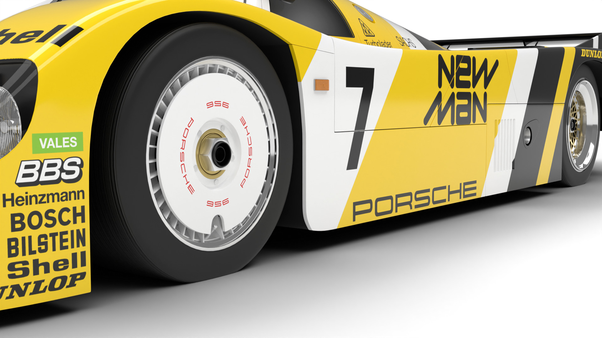 Porsche 956 Group C 1982 NewMan Joest Racing 3d model 3D model_4