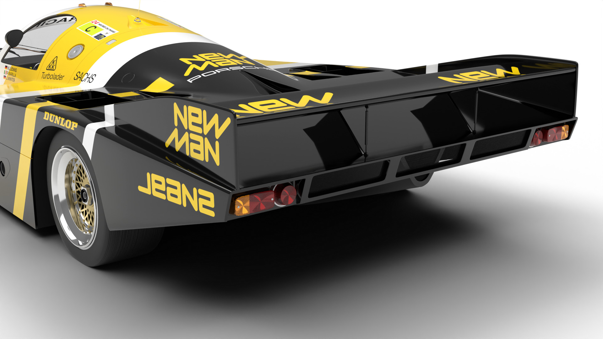 Porsche 956 Group C 1982 NewMan Joest Racing 3d model 3D model_3