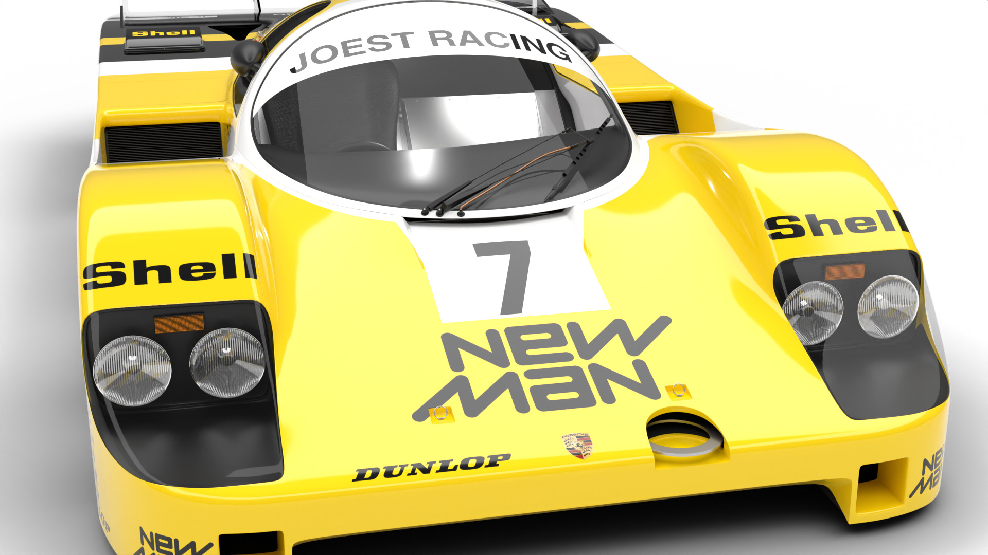 Porsche 956 Group C 1982 NewMan Joest Racing 3d model 3D model_6