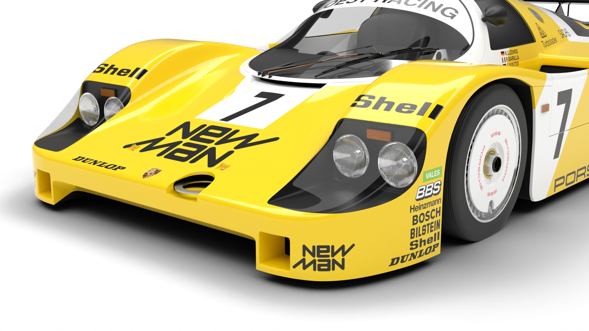 Porsche 956 Group C 1982 NewMan Joest Racing 3d model 3D model_2