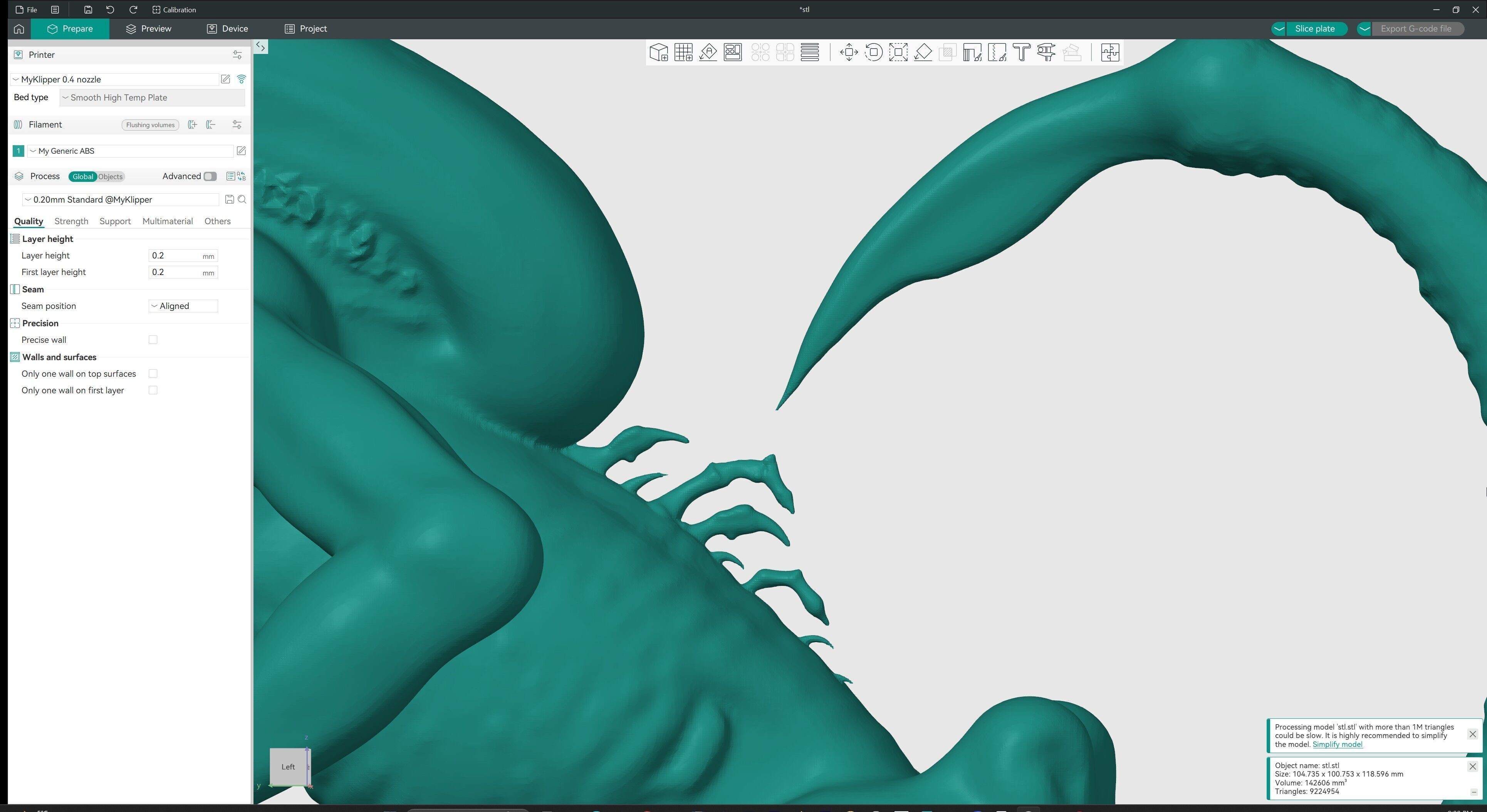 Alien Monster Statue 3D print model_12