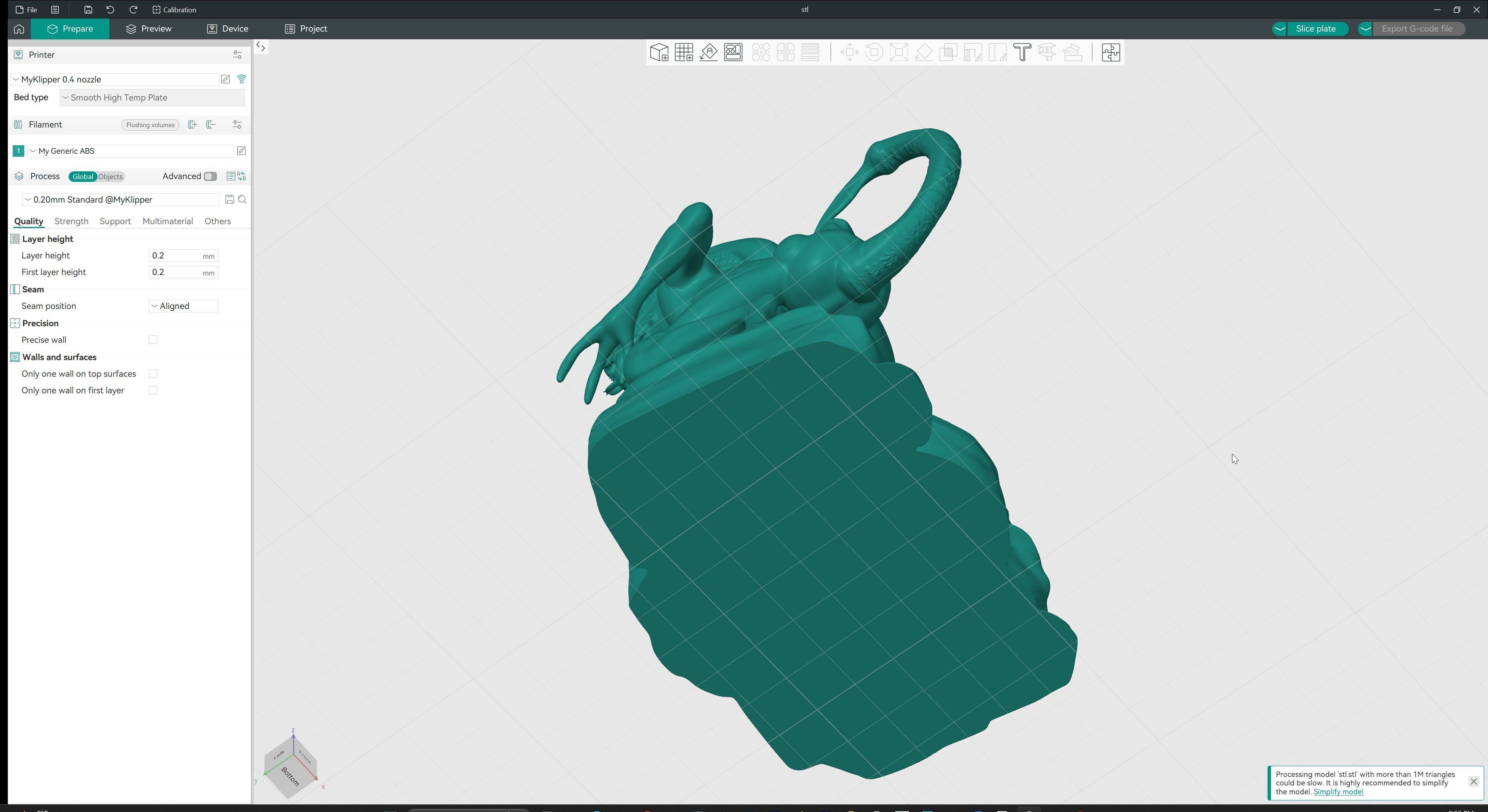 Alien Monster Statue 3D print model_17