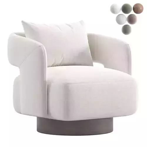 356 Armchair Low-poly 3D model