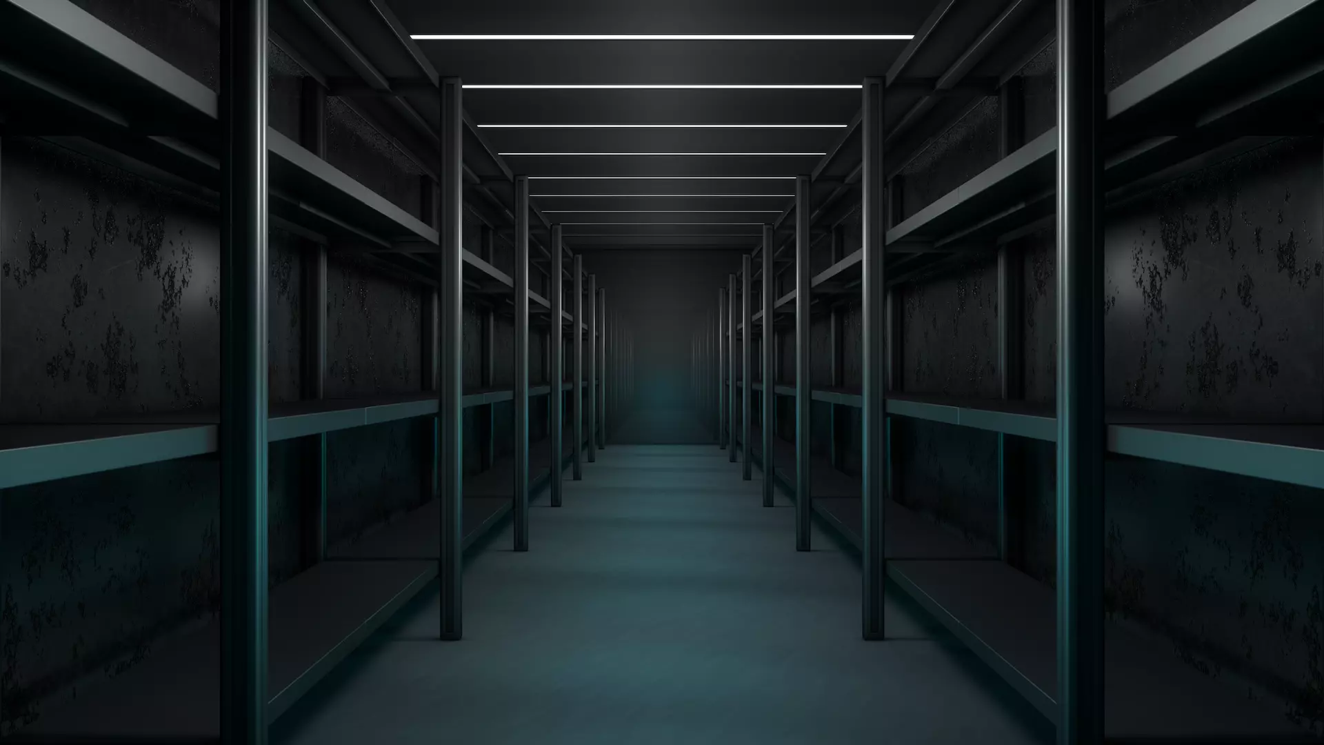 Empty Storage Room 3D model_0
