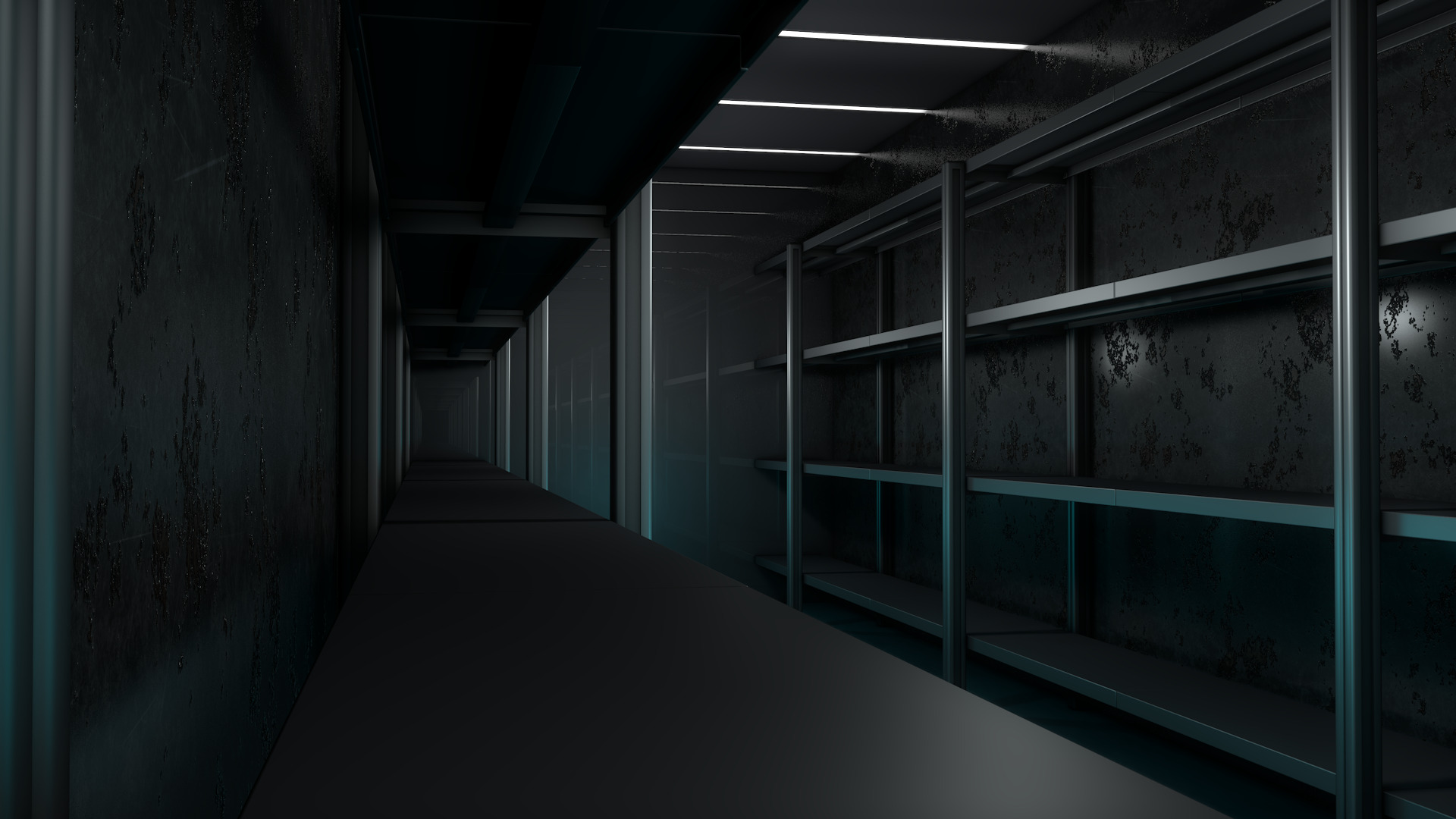 Empty Storage Room 3D model_5