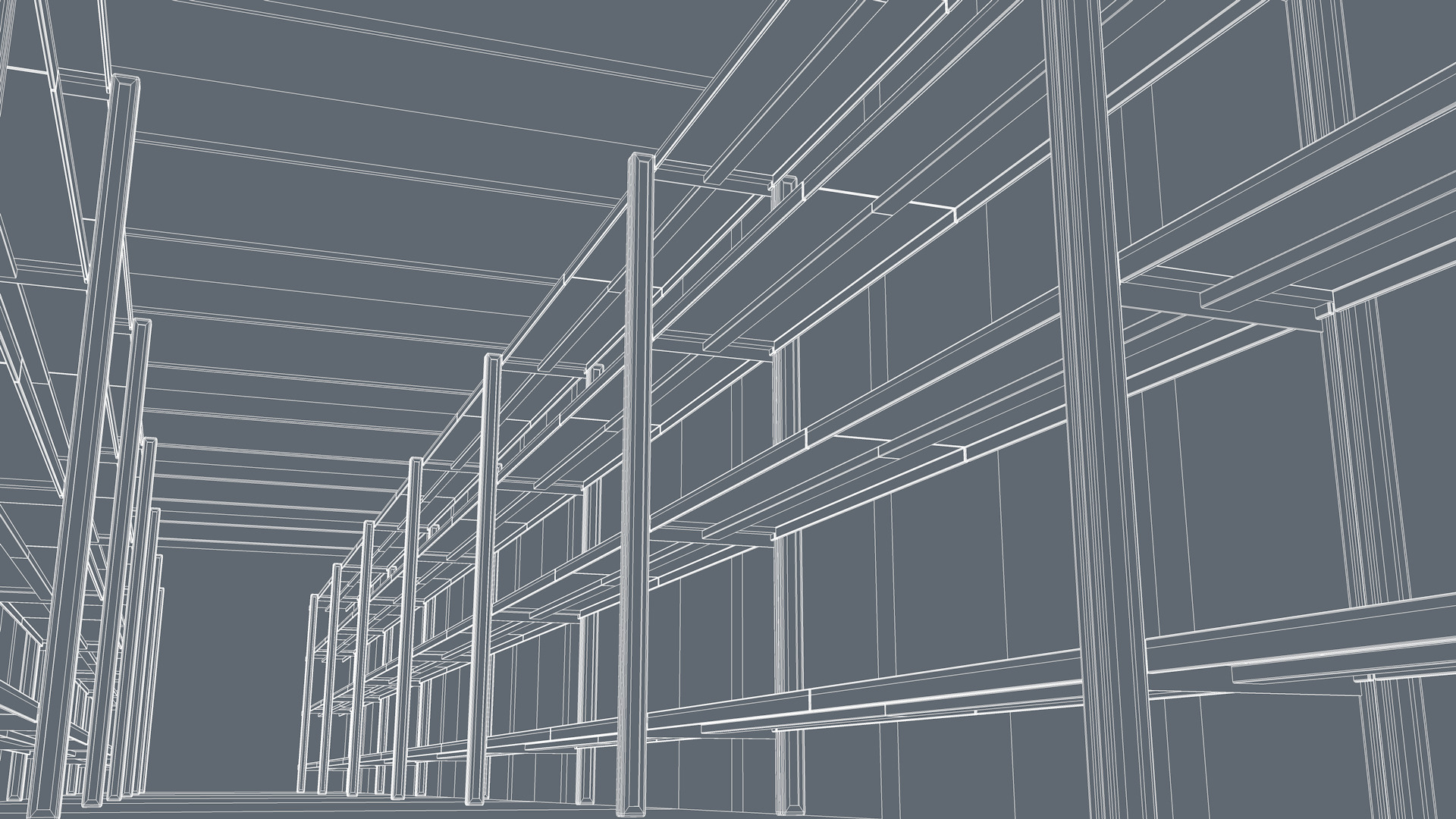 Empty Storage Room 3D model_9